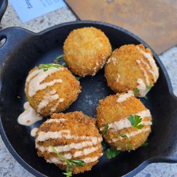 Lazy Dog Restaurant & Bar - Loaded hush puppies - Comfort Food Near Me - Oxnard, California Lazy Dog Restaurant & Bar - Loaded hush puppies - Comfort Food Near Me - Oxnard, California