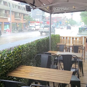 FreePlay Toronto - Outdoor patio is chic and spacious. They have speakers hooked up to play some great tunes. - Bars Near Me - Toronto, Ontario