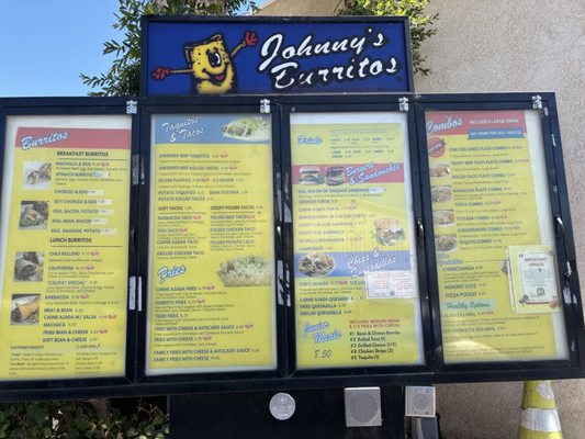 Menu photo 1 Johnny's Burritos Imperial, CA Menu photo 1 Johnny's Burritos Imperial, CA