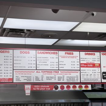 Five Guys - Menu - Burgers Near Me - Commerce, Georgia