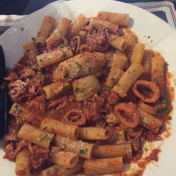 Bocelli's - Stuffed Calamari with ziti pasta and marinara sauce - Italian Near Me - Medford, Massachusetts Bocelli's - Stuffed Calamari with ziti pasta and marinara sauce - Italian Near Me - Medford, Massachusetts
