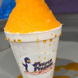 Purple Penguin Snowcone Shack - Pumpkin snowcone!
