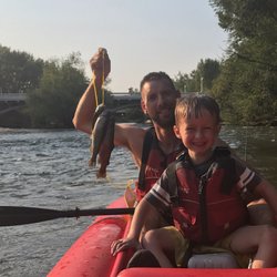 Runoff River Adventures - Karl and ryker on the boise river