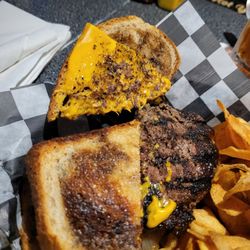 Iron Mike's Tavern - Yes, American cheese on a patty melt. But good anyway!