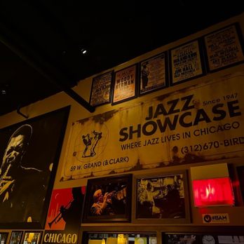 Jazz Showcase - Nice classic signage inside of Jazz Showcase - Jazz & Blues Near Me - Chicago, Illinois