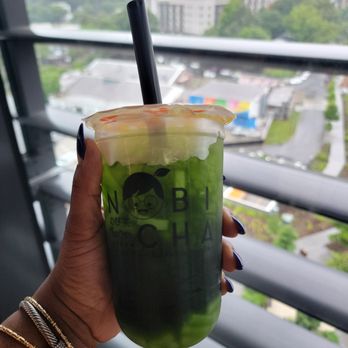 Nobi Cha Bubble Tea - Lychee green tea - Bubble Tea Near Me - Atlanta, Georgia