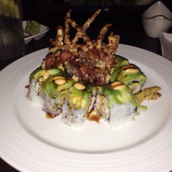 Starfish Sushi - Homeless roll ! I loved the avocado, soft shell crab in the center.. Only $13! - Sushi Bars Near Me - Downey, California Starfish Sushi - Homeless roll ! I loved the avocado, soft shell crab in the center.. Only $13! - Sushi Bars Near Me - Downey, California