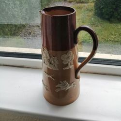 The Pumping Station - Jug with hunting pictures (chip on rim)