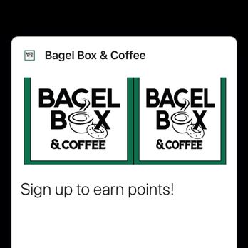 Bagel Box and Coffee - Apple wallet rewards card - Cafes Near Me - San Mateo, California Bagel Box and Coffee - Apple wallet rewards card - Cafes Near Me - San Mateo, California