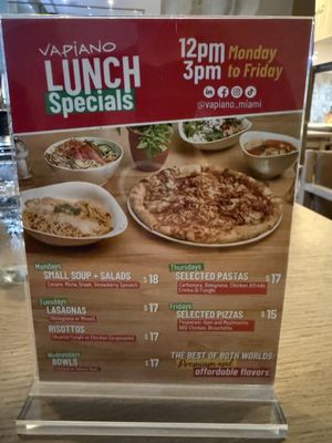Menu photo 7 Vapiano - Miami Miami, FL Menu photo 7 Vapiano - Miami Miami, FL