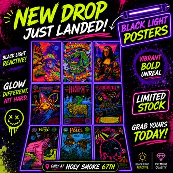 Holy Smoke - Black light posters - Tobacco Shops Near Me - Glendale, Arizona Holy Smoke - Black light posters - Tobacco Shops Near Me - Glendale, Arizona