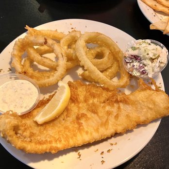 Cricketers British Pub & Restaurant - Dunedin - Haddock Fish n Chips ( Onion Rings) - Pubs Near Me - Dunedin, Florida Cricketers British Pub & Restaurant - Dunedin - Haddock Fish n Chips ( Onion Rings) - Pubs Near Me - Dunedin, Florida
