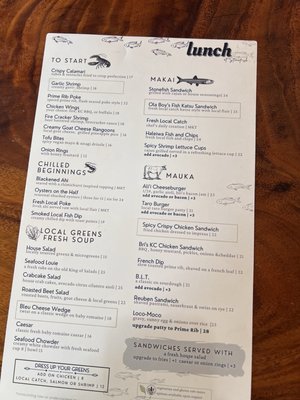 Menu photo 1 Stonefish Grill Haleiwa, HI Menu photo 1 Stonefish Grill Haleiwa, HI