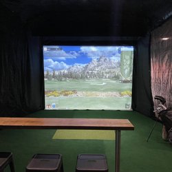 TeeUp - One of the two large simulator bays.