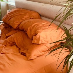 Nest Bedding - Terra Cotta Organic Sheet set
