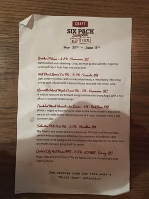 Menu photo 6 CRAFT Beer Market Edmonton Edmonton, AB Menu photo 6 CRAFT Beer Market Edmonton Edmonton, AB