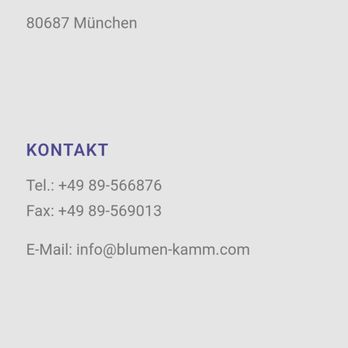 Blumen Kamm - 6.12.25 - Florists Near Me - Munich, BY
