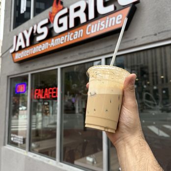 Jay’s Grill - Iced caramel coffee - Mediterranean Near Me - San Francisco, California Jay’s Grill - Iced caramel coffee - Mediterranean Near Me - San Francisco, California