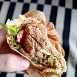 Mediterranean Cafe - Lamb and beef shawarma sandwich