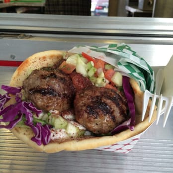 Caspian Kabob - Koobideh sandwich with everything on it! Mmm - Persian/Iranian Near Me - Beaverton, Oregon