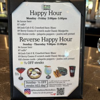 Nevada Brew Works - Happy Hour Menu - Brewpubs Near Me - Las Vegas, Nevada Nevada Brew Works - Happy Hour Menu - Brewpubs Near Me - Las Vegas, Nevada