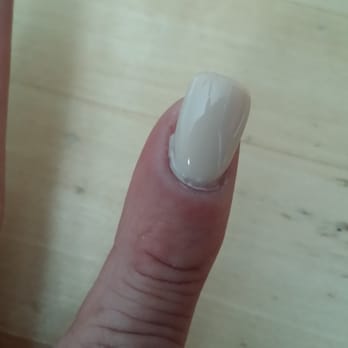 L A Nails - nails done on THURS 8/20! today is 8/22!!! Look and see the cuticle. Lillian was SOOOO rude. Embarrassed me in front of other customers. - Nail Salons Near Me - Portsmouth, New Hampshire