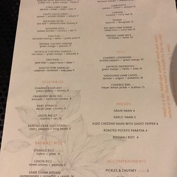 Ghee Indian Kitchen - The menu - Indian Near Me - Miami, Florida