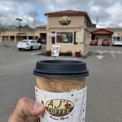 Aj's Coffee - The regular coffee was a dark roast that hit the spot.