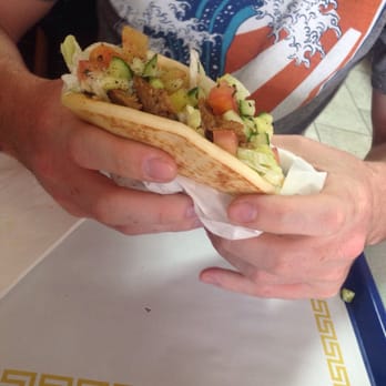 The Golden Olive - Giant gyro, definitely a two-hander! - Mediterranean Near Me - Seattle, Washington The Golden Olive - Giant gyro, definitely a two-hander! - Mediterranean Near Me - Seattle, Washington