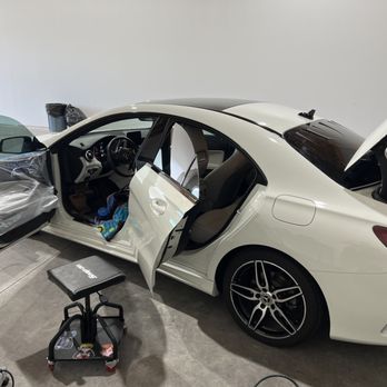 OQ Tint - Protecting door panels prior to installation - Car Window Tinting Near Me - Mesa, Arizona