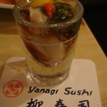 Yanagi Sushi - Oyster Shooter with Quail Egg... - Japanese Near Me - Honolulu, Hawaii