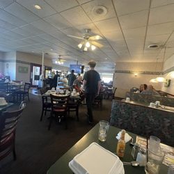 Bay Motel & Family Restaurant - View from a booth.