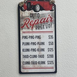 Price list Decor