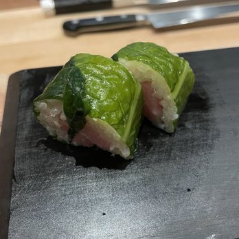 5Kinokawa - Tuna in mustard leaf - Japanese Near Me - Houston, Texas 5Kinokawa - Tuna in mustard leaf - Japanese Near Me - Houston, Texas