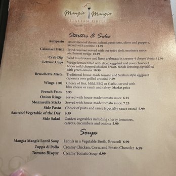 Mangia Mangia Italian Grill - Menu - Italian Near Me - Hershey, Pennsylvania Mangia Mangia Italian Grill - Menu - Italian Near Me - Hershey, Pennsylvania