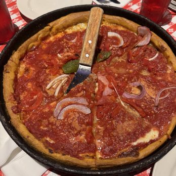 Gino's East - Magnificent Mile - Large Deep-Chicago Fire - Pizza Near Me - Chicago, Illinois Gino's East - Magnificent Mile - Large Deep-Chicago Fire - Pizza Near Me - Chicago, Illinois