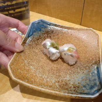 Tom Sushi - Complimentary jack fish sushi - Sushi Bars Near Me - Vancouver, British Columbia