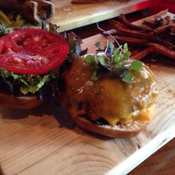 Game - Kangaroo burger with sweet potato fries. Fantastic! - Burgers Near Me - Louisville, Kentucky Game - Kangaroo burger with sweet potato fries. Fantastic! - Burgers Near Me - Louisville, Kentucky