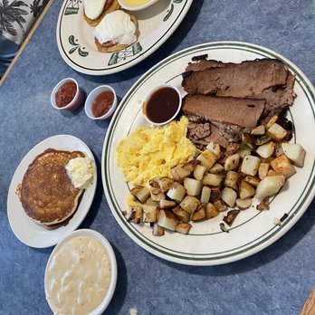 Izzy's Cafe - Brisket and eggs Benedict - Barbeque Near Me - El Cajon, California