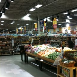 a produce section of a grocery store