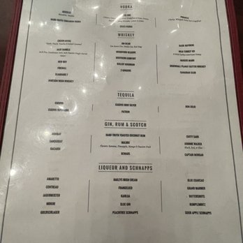 Willies Roadhouse - Drink menu 2/12/22 - American Near Me - Greenfield, Indiana