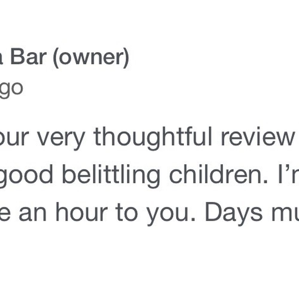 A salty business owner A salty business owner