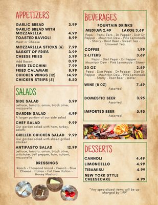 Menu photo 6 Greco's Pizza Roanoke, VA