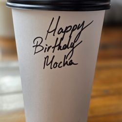 Leavenworth Coffee and Waffles - My 39th birthday mocha message 3