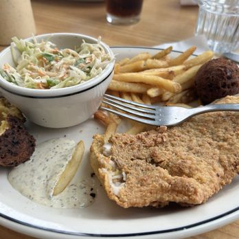 Magnolia Point - This is the catfish slaw, french fries and burnt hush puppies with awful tarter sauce - Seafood Near Me - Birmingham, Alabama Magnolia Point - This is the catfish slaw, french fries and burnt hush puppies with awful tarter sauce - Seafood Near Me - Birmingham, Alabama