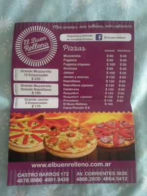 Menu photo 2 El Buen Relleno Buenos Aires, C