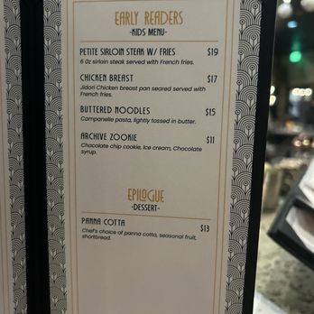 Archive - Kids menu and dessert - Steakhouses Near Me - Temecula, California