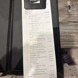 Receipt for how much they over charge ! Receipt for how much they over charge !