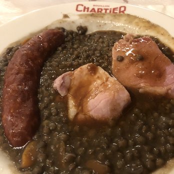 Bouillon Chartier - Lentil soup with ham - French Near Me - Paris, 75