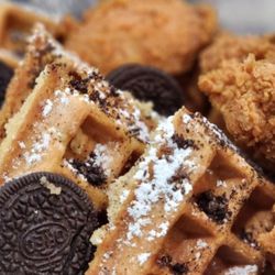 EZ Waffles & More - Oreo Waffle 
Waffles with oreo cookies added